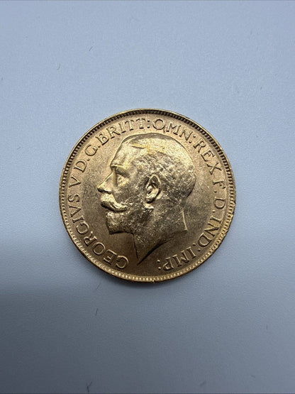Exclusive Coins 1917 King George V Struck In Perth  Full Gold Sovereign 22k