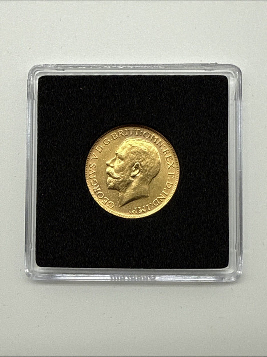 Exclusive Coins 1922 King George V Perth Mint Full Gold Sovereign 22k Nice Grade