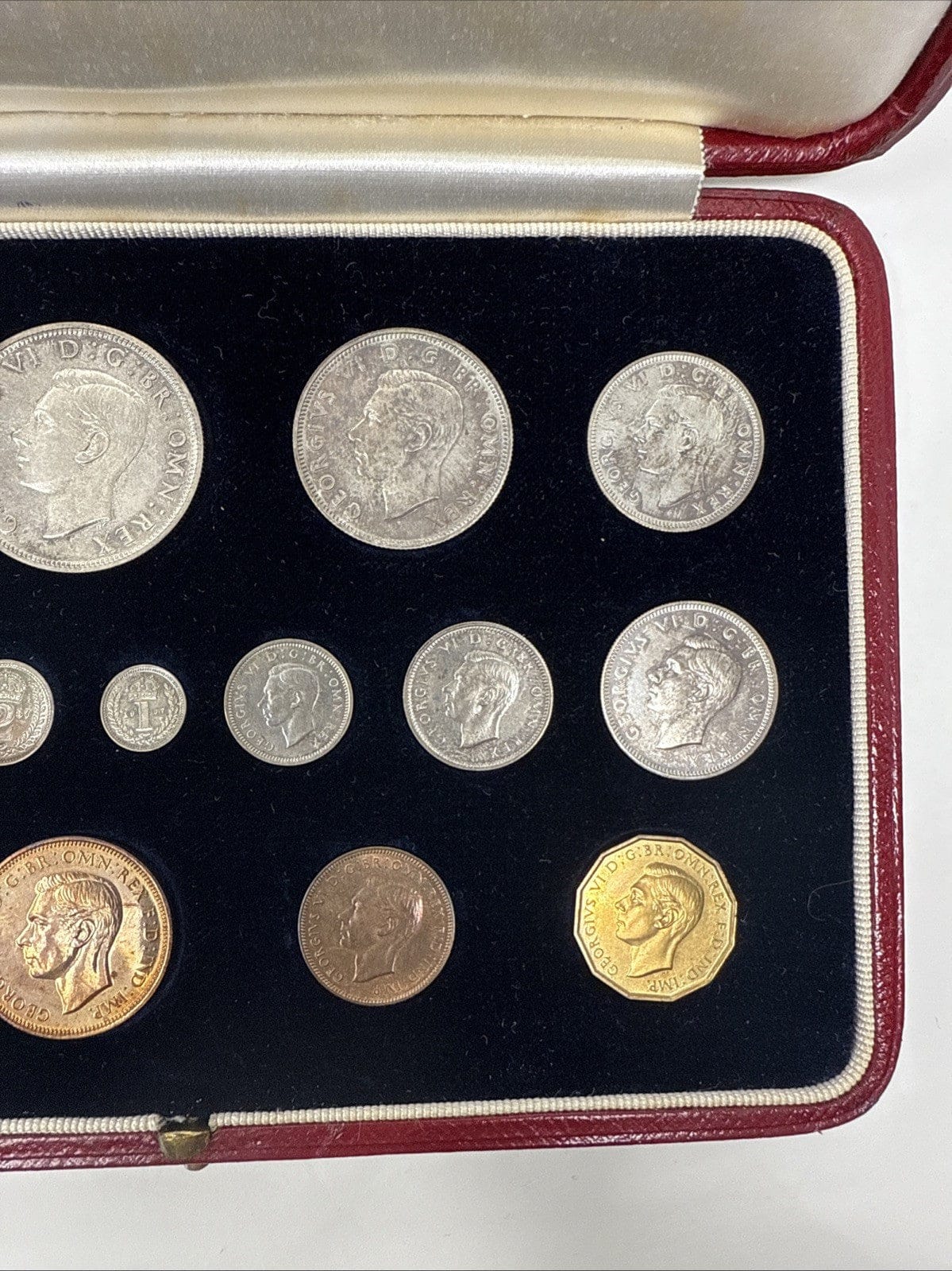 Exclusive Coins 1937 ProofSpecimen Coin Set - 15 Coins Including Maundy Money - In Original Case
