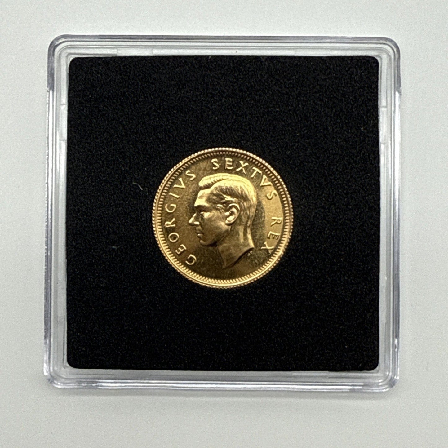 Exclusive Coins 1952 King George VI 1/2 Pound South Africa Gold Coin 22k