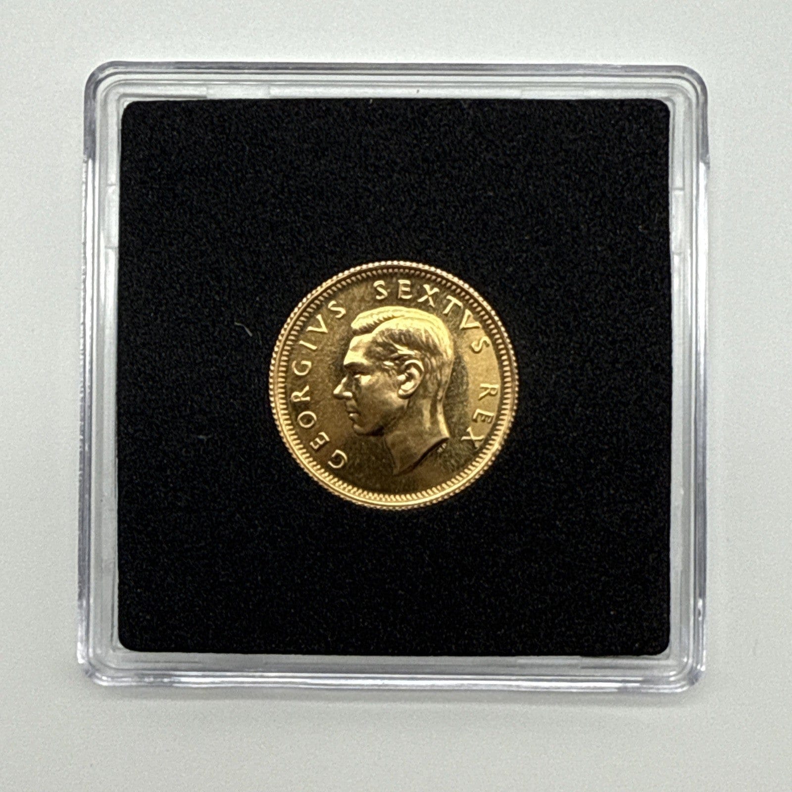 Exclusive Coins 1952 King George VI 1/2 Pound South Africa Gold Coin 22k