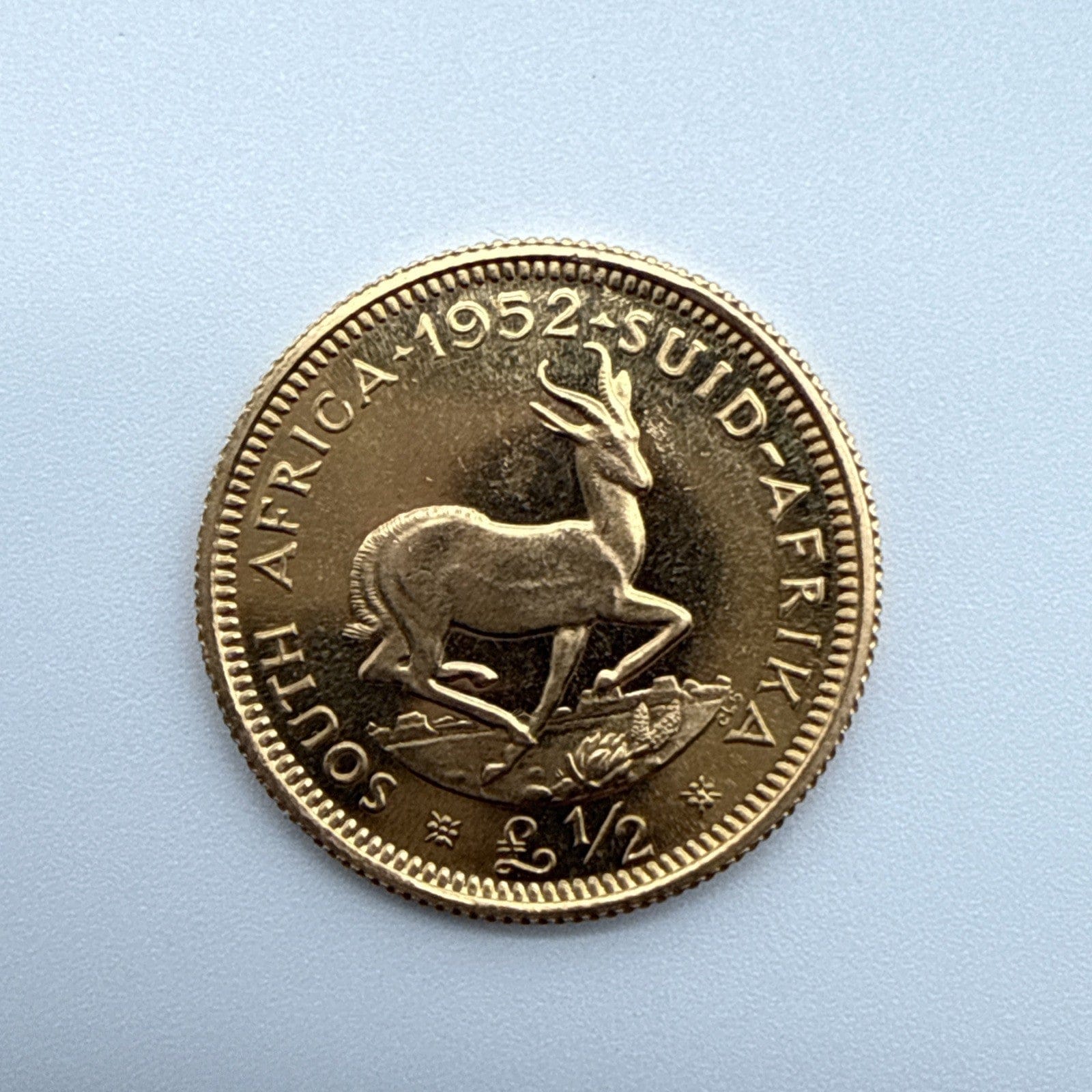 Exclusive Coins 1952 King George VI 1/2 Pound South Africa Gold Coin 22k