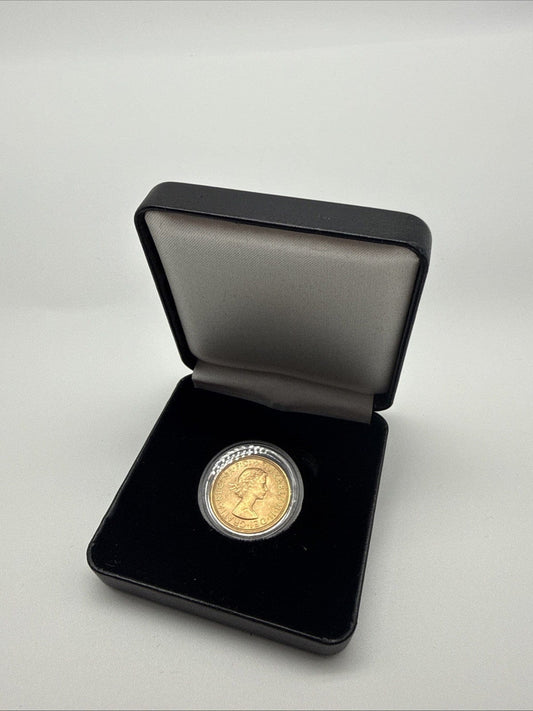 Exclusive Coins 1957 Queen Elizabeth II Full Gold Sovereign First Year Of Issue
