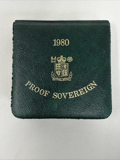 Exclusive Coins 1980 Queen Elizabeth II Proof Full Gold Sovereign Royal Mint (Cased & Certs )