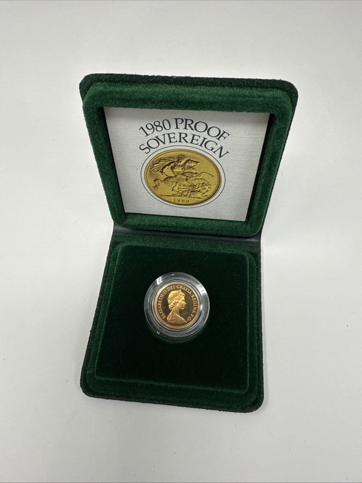 Exclusive Coins 1980 Queen Elizabeth II Proof Full Gold Sovereign Royal Mint (Cased & Certs ) #2