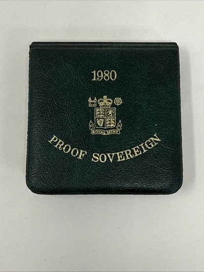 Exclusive Coins 1980 Queen Elizabeth II Proof Full Gold Sovereign Royal Mint (Cased & Certs ) #2