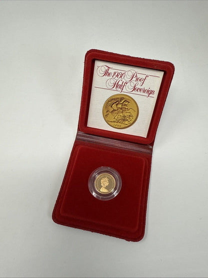 Exclusive Coins 1980 Queen Elizabeth II Proof Half Sovereign (case & Certs ) Royal Mint  #2
