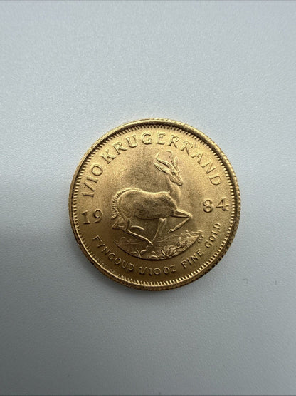 Exclusive Coins 1984 1/10 Krugerrand 24k Fine Gold