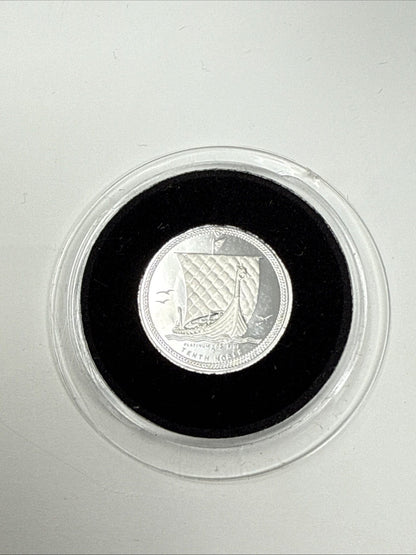 Exclusive Coins 1984 Isle Of Man 1/10 Fine Platinum Proof Coin As Struck