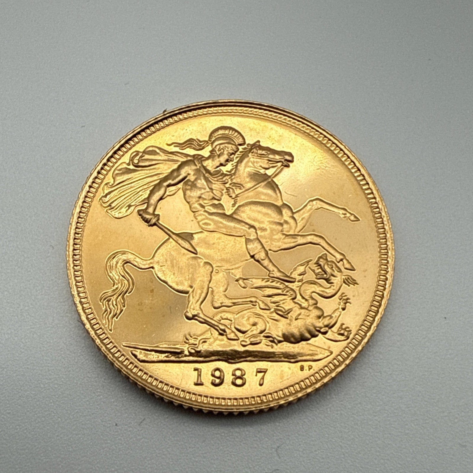 Exclusive Coins 1987 Queen Elizabeth II Proof Full Gold Sovereign