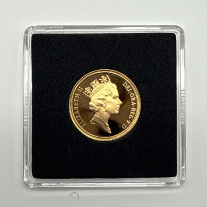 Exclusive Coins 1987 Queen Elizabeth II Proof Full Gold Sovereign