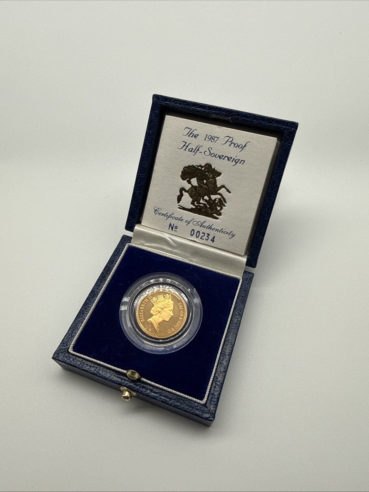 Exclusive Coins 1987 Queen Elizabeth II Proof Half Sovereign FDC Royal Mint