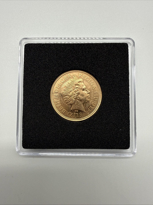 Exclusive Coins 2000 Queen Elizabeth II Full Gold Sovereign 22k #1