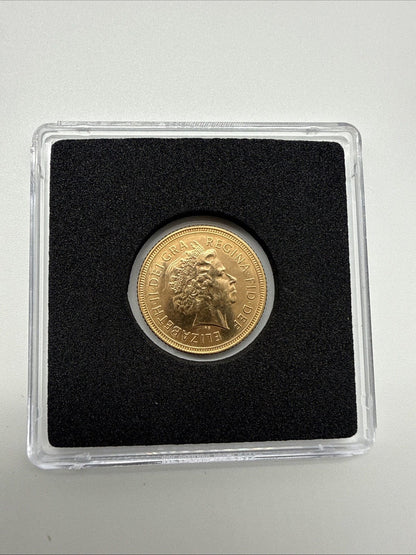 Exclusive Coins 2000 Queen Elizabeth II Half Sovereign 22k Royal Mint