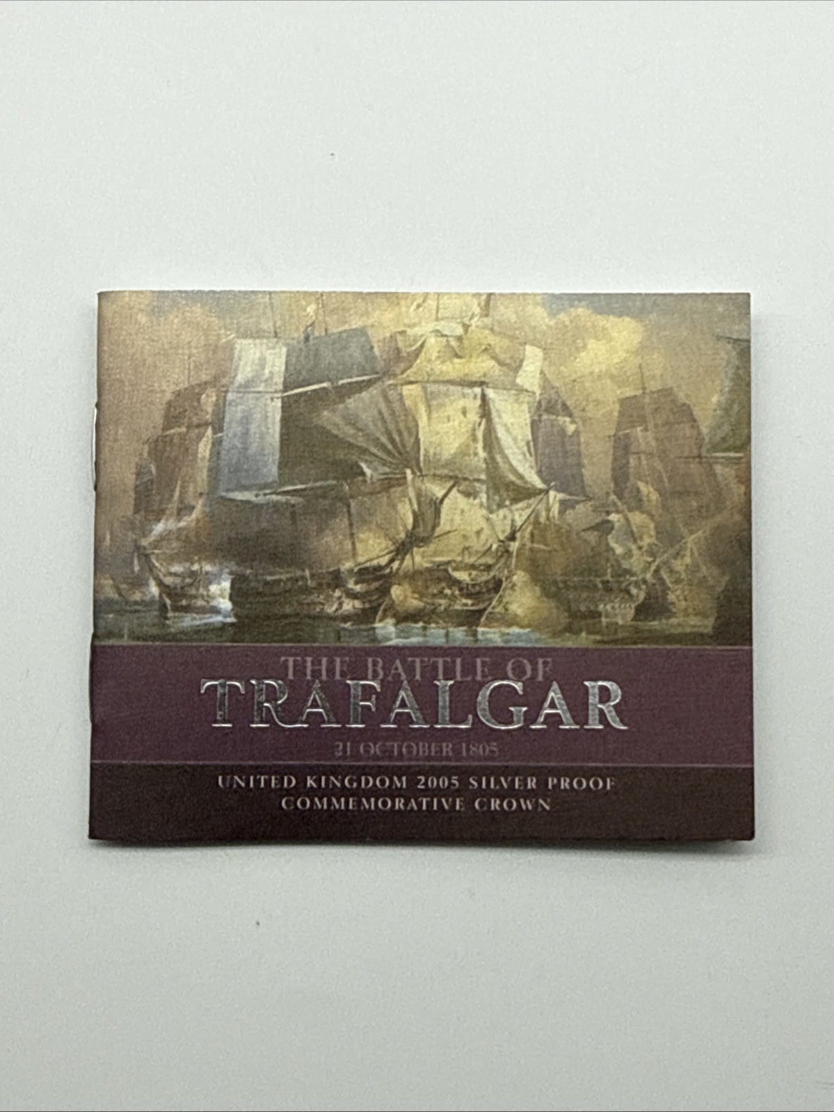 Exclusive Coins 2005 The Battle Of Trafalger Proof Silver Crown Royal Mint