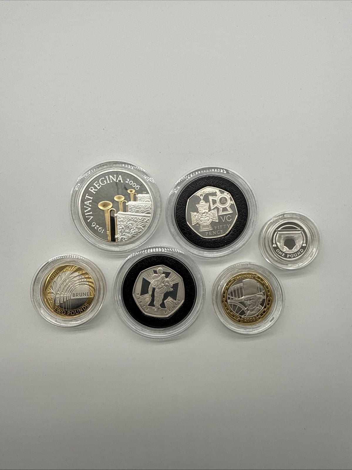 Exclusive Coins 2006 QEII Silver Proof Piedfort Collection With  The Victoria Cross Fifty Pence