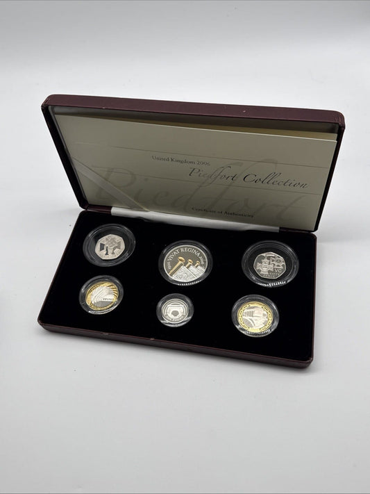 Exclusive Coins 2006 QEII Silver Proof Piedfort Collection With  The Victoria Cross Fifty Pence