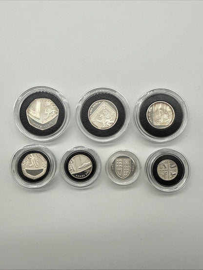 Exclusive Coins 2008 Royal Shield of Arms Silver Piedfort Coin Collection