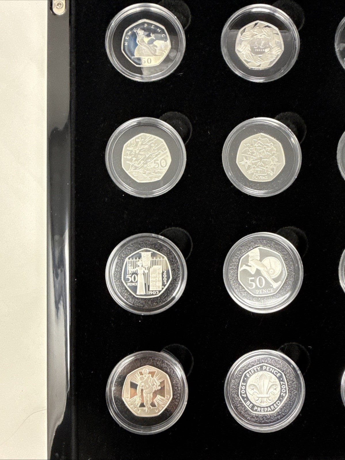Exclusive Coins 2009 Silver 50p Proof Collection 40th Anniversary 1969-2009 Includi. Kew Gardens