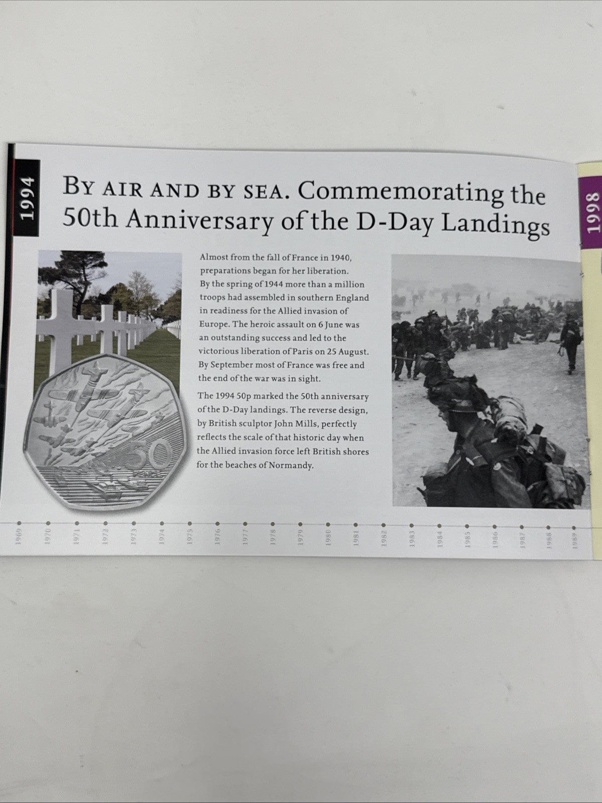 Exclusive Coins 2009 Silver 50p Proof Collection 40th Anniversary 1969-2009 Includi. Kew Gardens