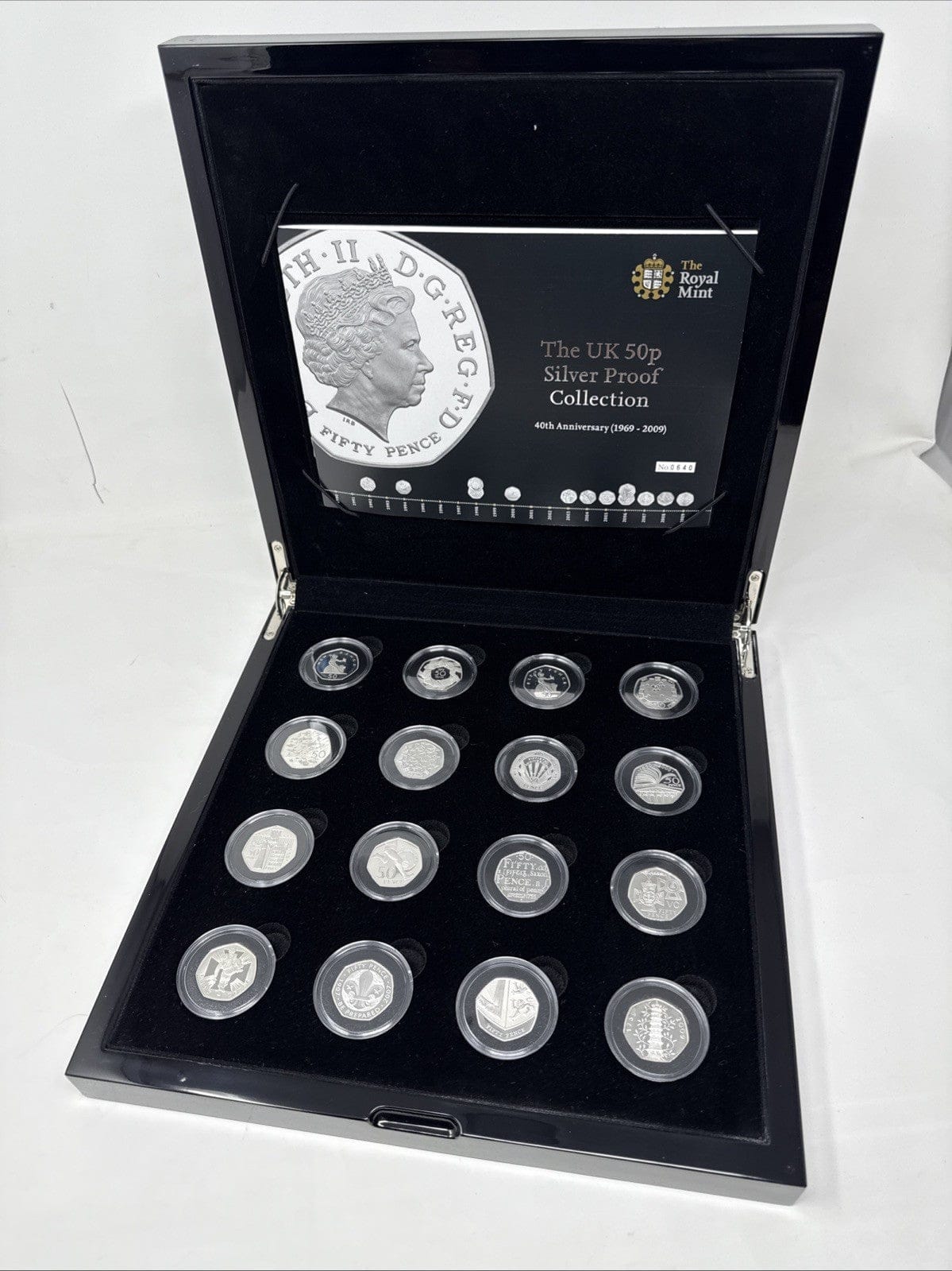 Exclusive Coins 2009 Silver 50p Proof Collection 40th Anniversary 1969-2009 Includi. Kew Gardens