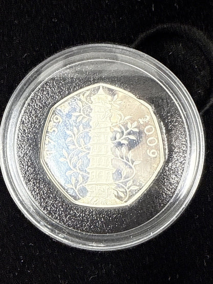 Exclusive Coins 2009 Silver 50p Proof Collection 40th Anniversary 1969-2009 Includi. Kew Gardens