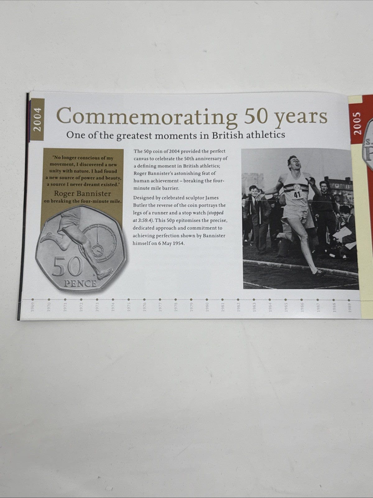 Exclusive Coins 2009 Silver 50p Proof Collection 40th Anniversary 1969-2009 Includi. Kew Gardens