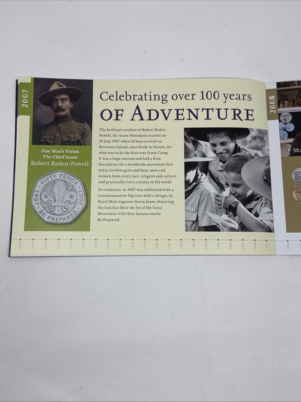 Exclusive Coins 2009 Silver 50p Proof Collection 40th Anniversary 1969-2009 Includi. Kew Gardens