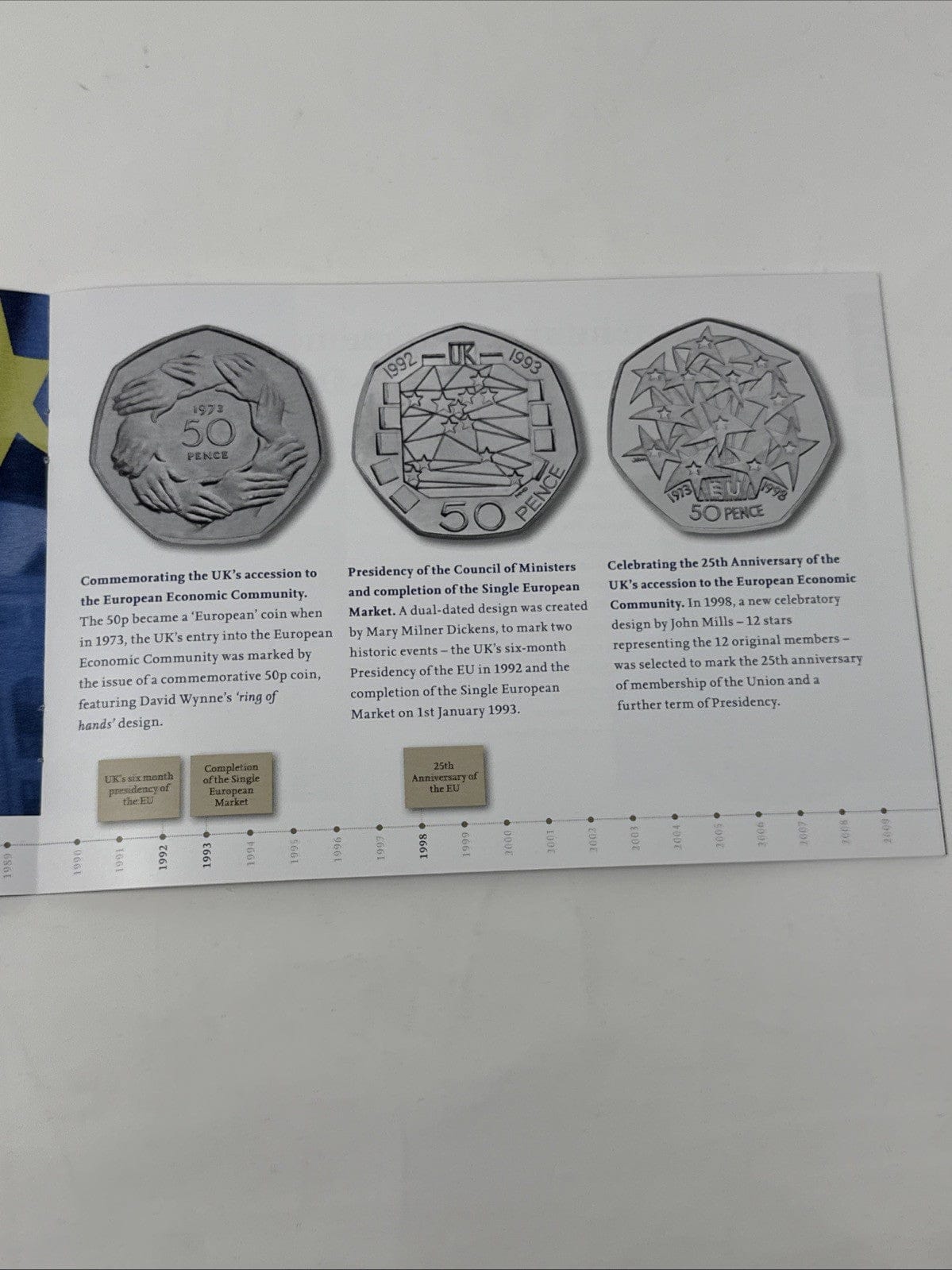 Exclusive Coins 2009 Silver 50p Proof Collection 40th Anniversary 1969-2009 Includi. Kew Gardens