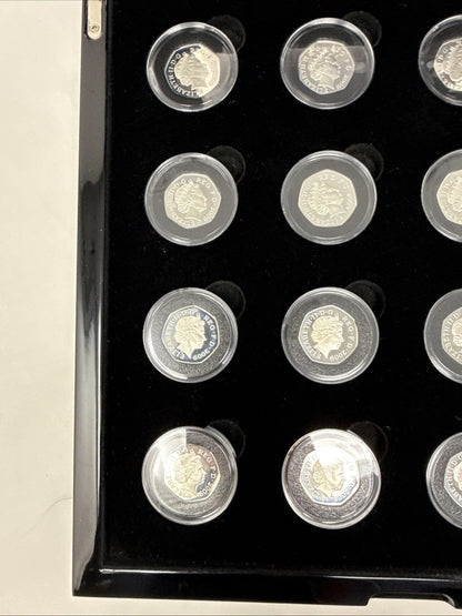 Exclusive Coins 2009 Silver 50p Proof Collection 40th Anniversary 1969-2009 Includi. Kew Gardens
