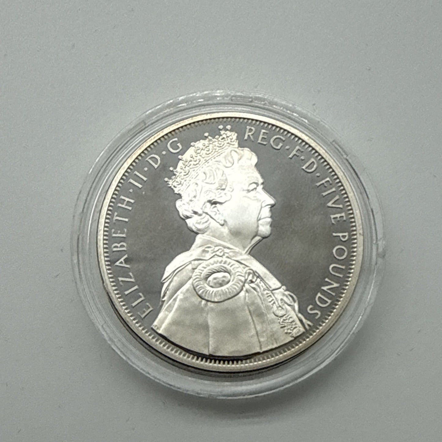 Exclusive Coins 2012 The Queens Dimond Jubilee Uk Silver £5  Piedfort Proof Coin Royal Mint