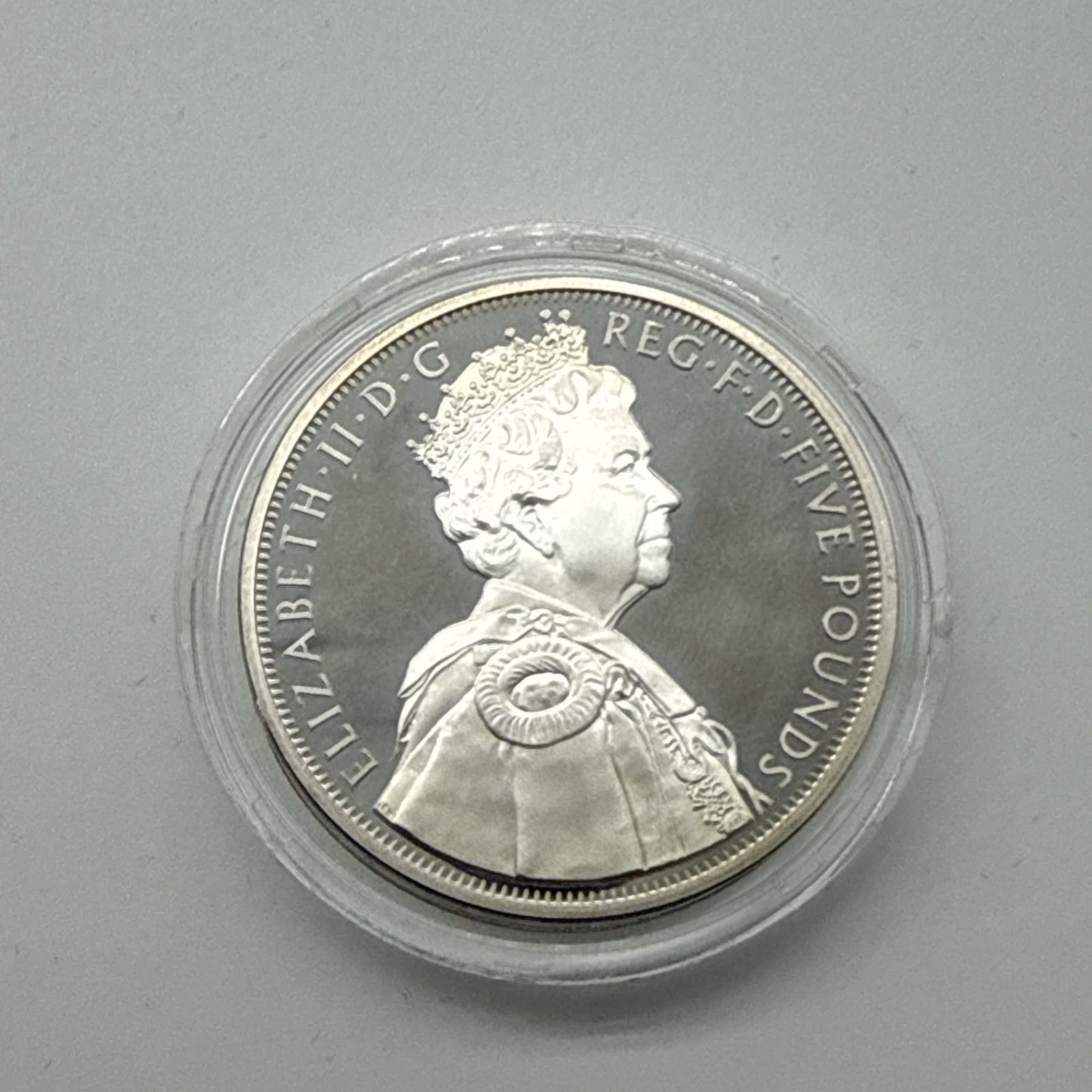 Exclusive Coins 2012 The Queens Dimond Jubilee Uk Silver £5  Piedfort Proof Coin Royal Mint
