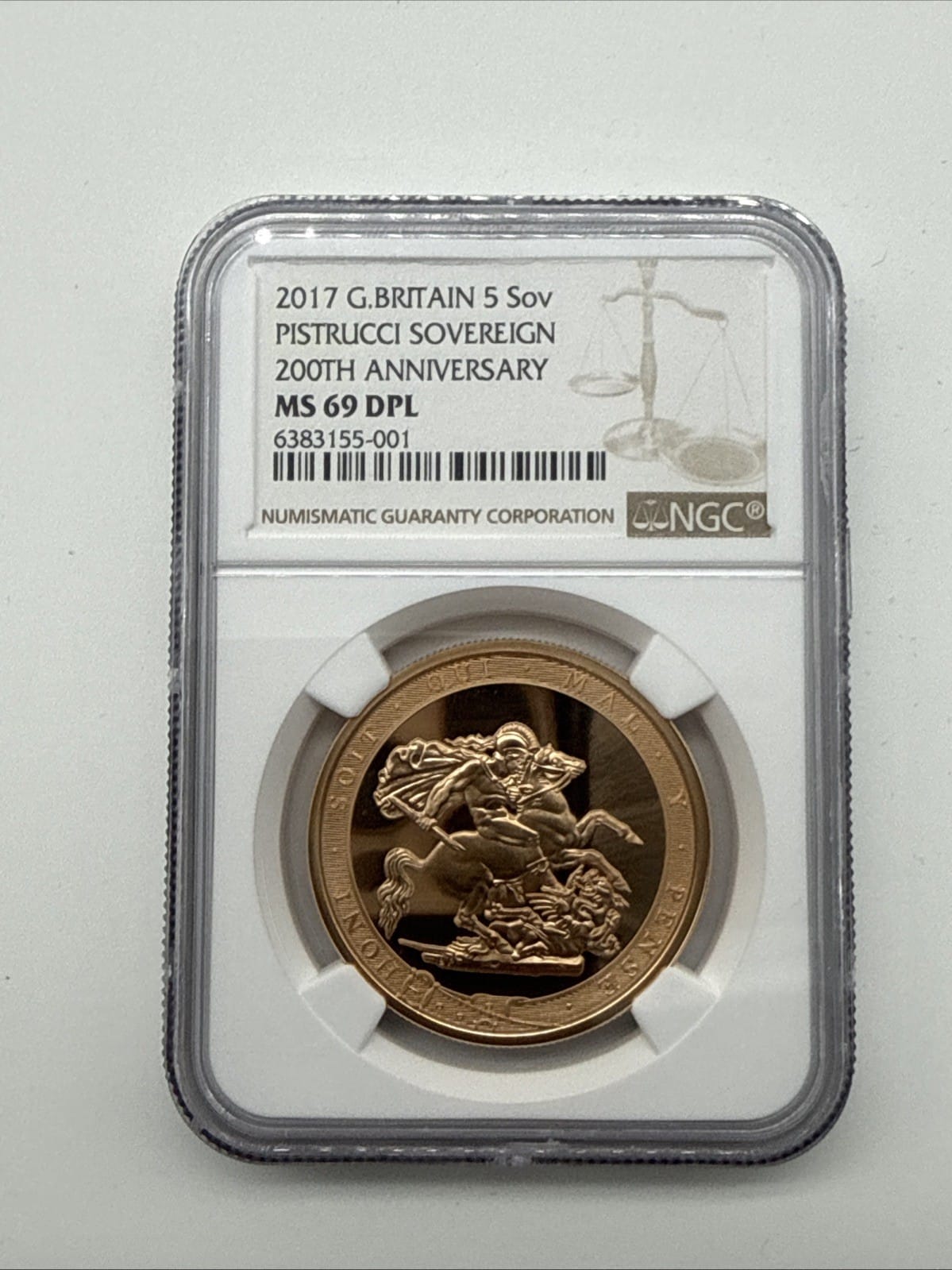 Exclusive Coins 2017 200th Anniversary Five Pound NGC 69 DPL