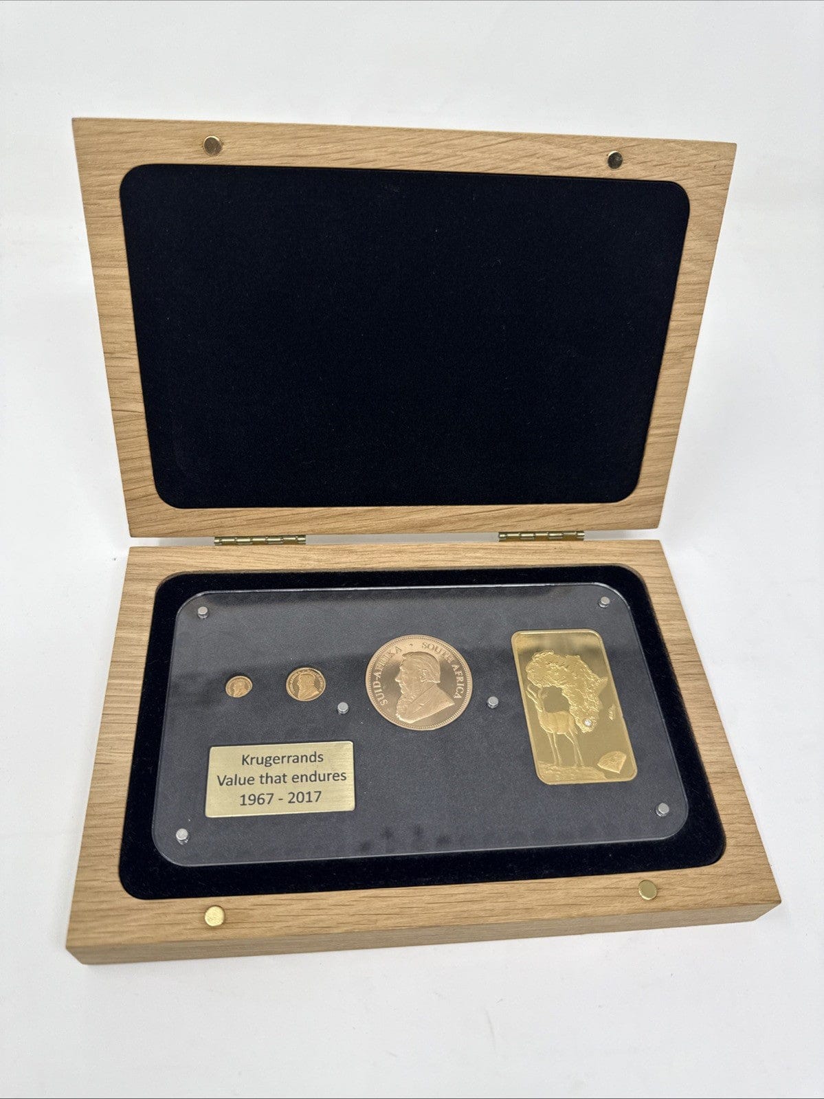 Exclusive Coins 2017 - 50th Anniversary Proof 3  Coin Krugerrand Set 1oz 1/20 1/50  36.27g 22k