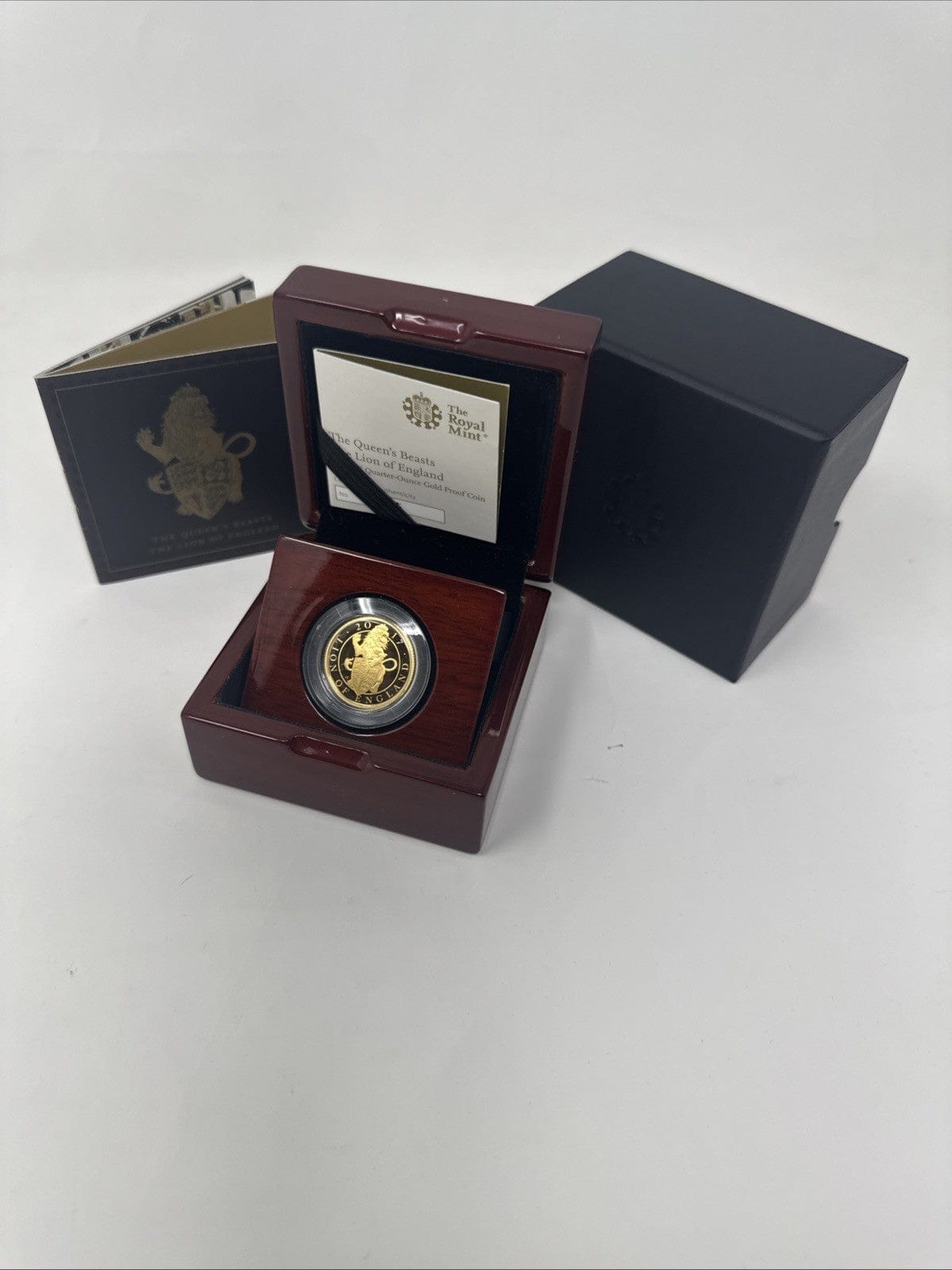 Exclusive Coins 2017 Queens Beast The Lion Of England Proof 1/4 Oz 24k Coin Royal Mint #2