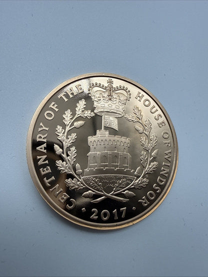 Exclusive Coins 2017 The Centenary Of The House Of Windsor Proof five pound Coin 22k Royal Mint