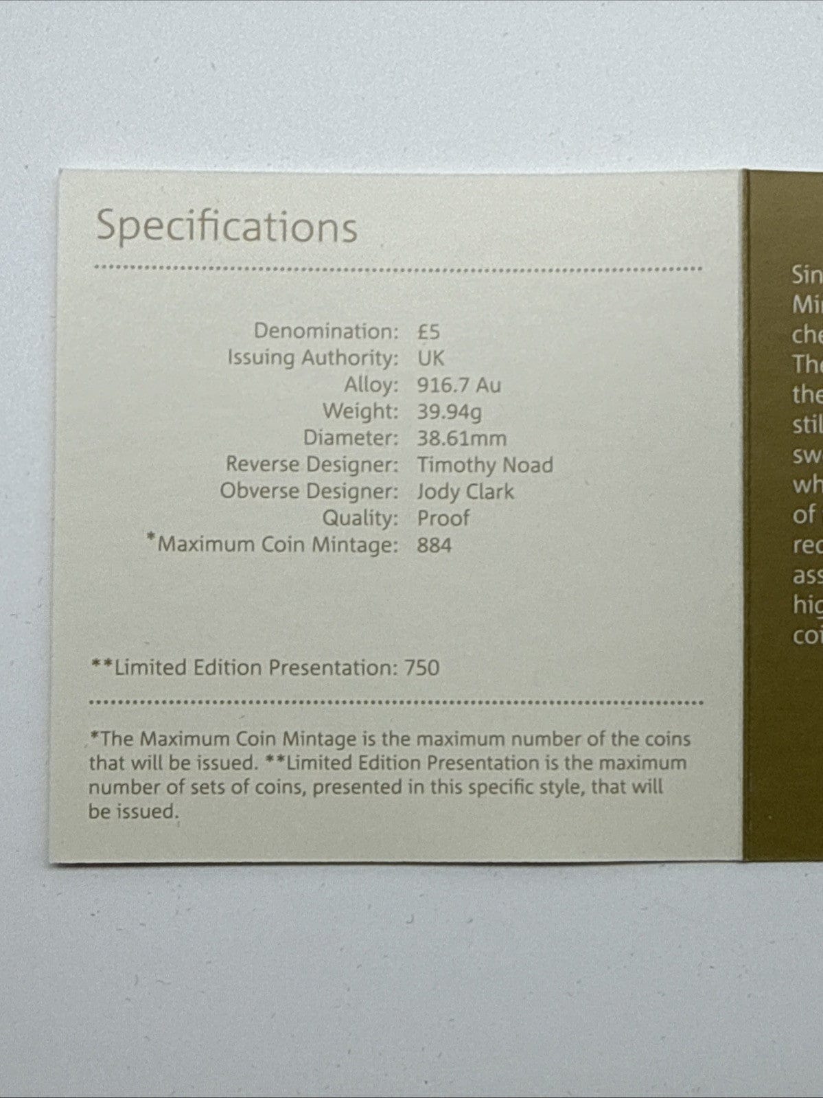 Exclusive Coins 2017 The Centenary Of The House Of Windsor Proof five pound Coin 22k Royal Mint