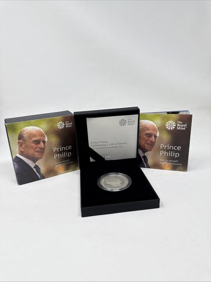 Exclusive Coins 2017 UK £5 Silver Proof Piedfort Coin Prince Philip Royal Mint