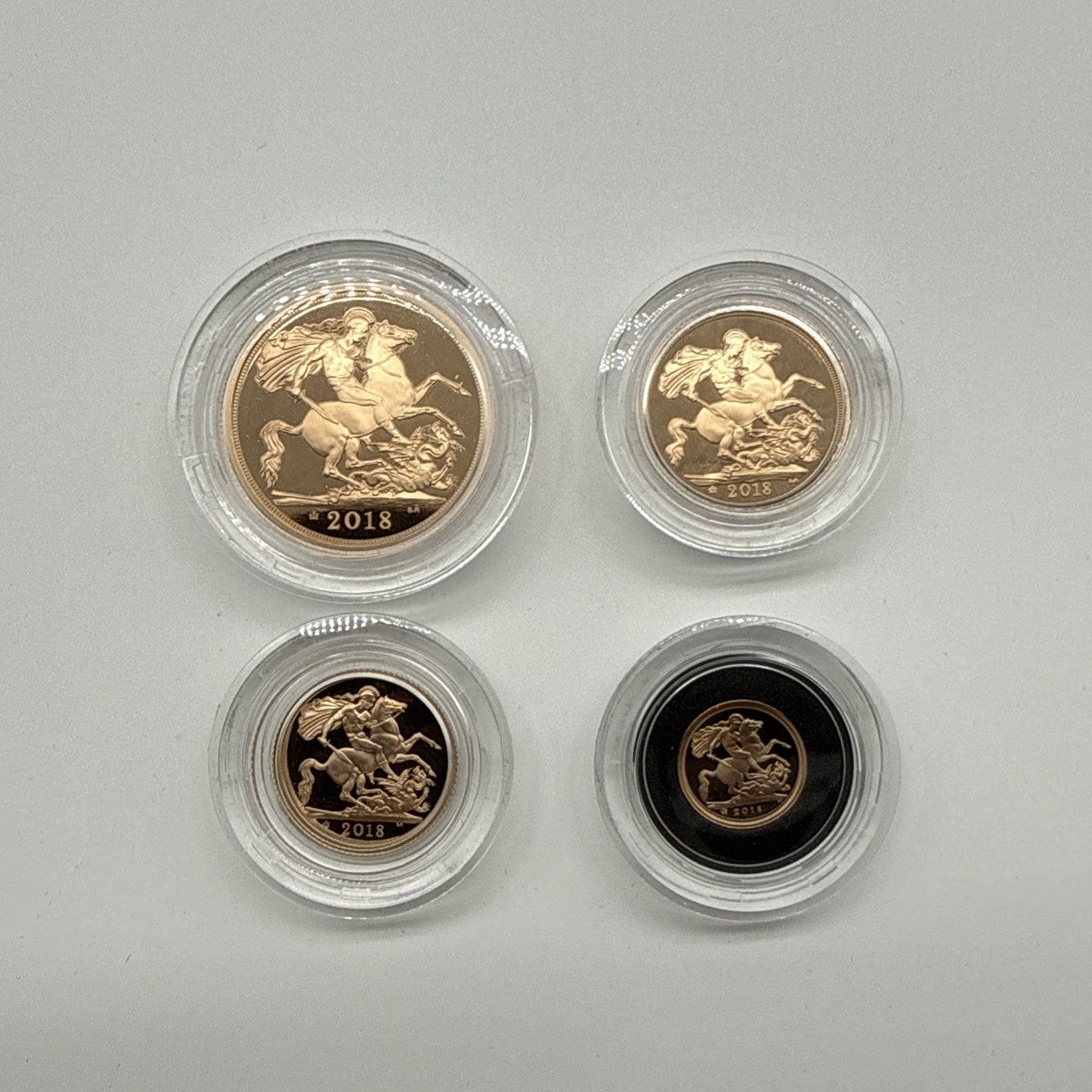 Exclusive Coins 2018 QEII  Four Coin Proof Gold Set 65th Anniversary With Cypher Only 300 Struck