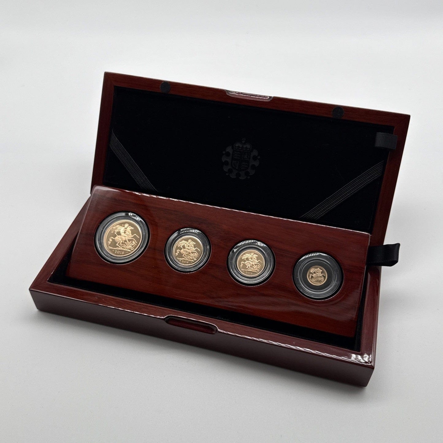 Exclusive Coins 2018 QEII  Four Coin Proof Gold Set 65th Anniversary With Cypher Only 300 Struck