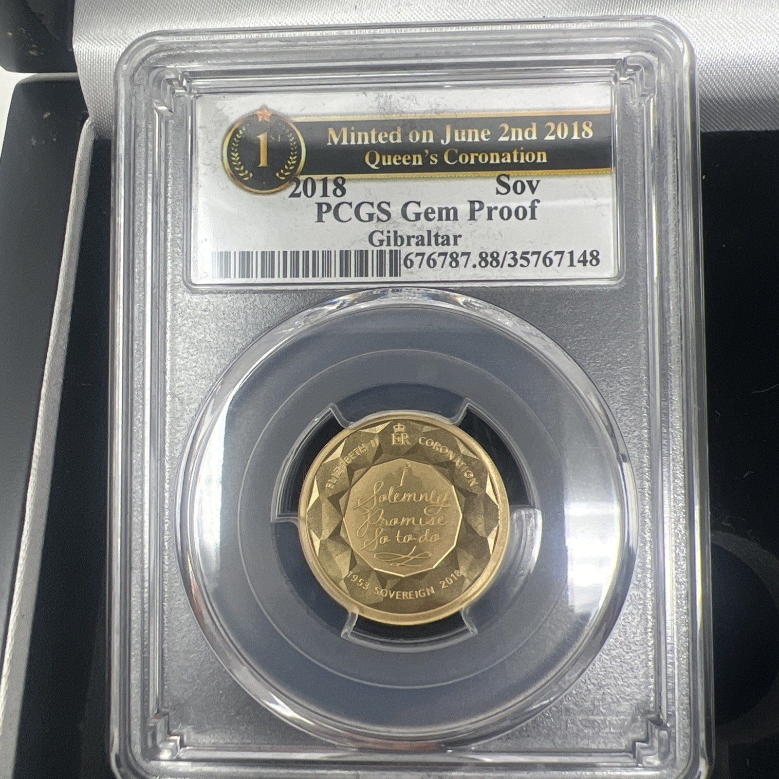 Exclusive Coins 2018 The Sapphire Coronation Jubilee Sovereign 3 Coin Deluxe Set PCGS Gem Proof