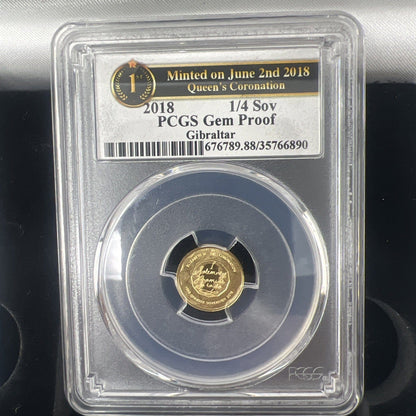 Exclusive Coins 2018 The Sapphire Coronation Jubilee Sovereign 3 Coin Deluxe Set PCGS Gem Proof