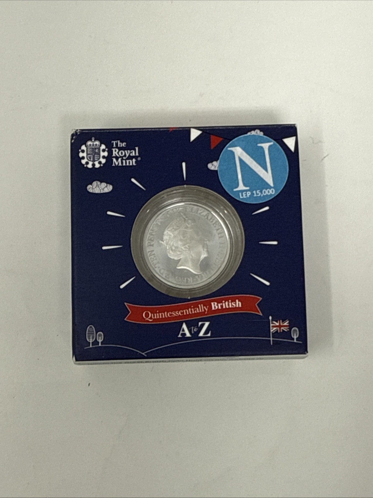 Exclusive Coins 2018 UK SILVER PROOF 10P COIN LETTER N IN ROYAL MINT BOX