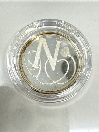 Exclusive Coins 2018 UK SILVER PROOF 10P COIN LETTER N IN ROYAL MINT BOX