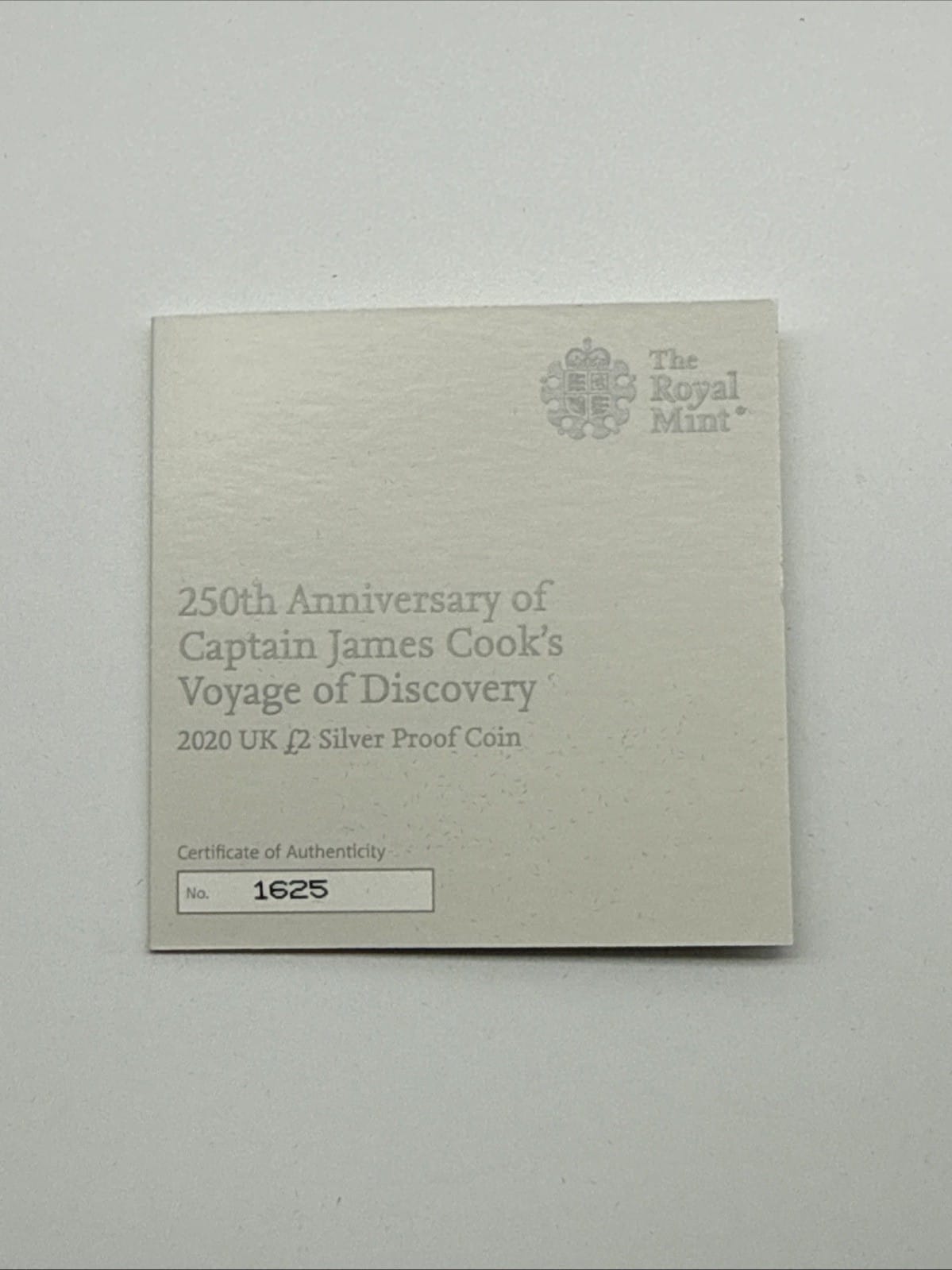 Exclusive Coins 2020 Royal Mint Captain James Cook Silver Proof £2 Two Pounds Coin Boxed & COA
