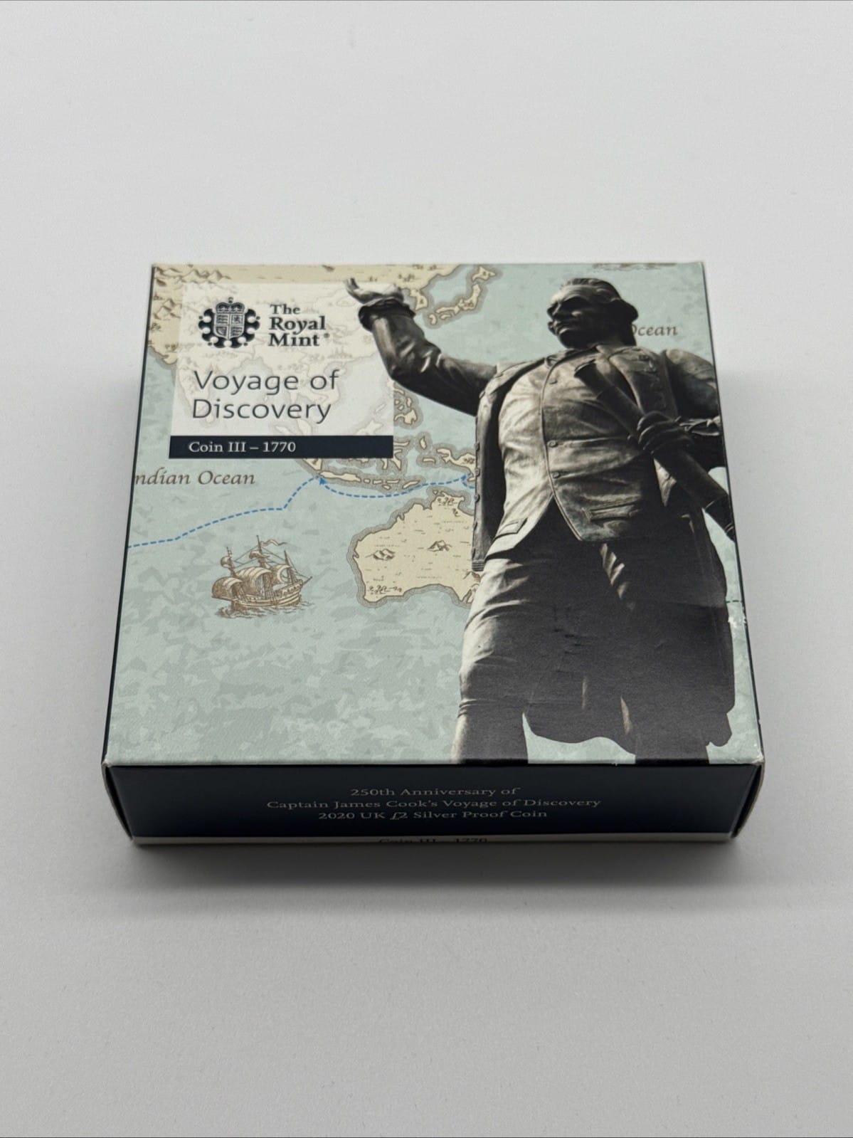 Exclusive Coins 2020 Royal Mint Captain James Cook Silver Proof £2 Two Pounds Coin Boxed & COA