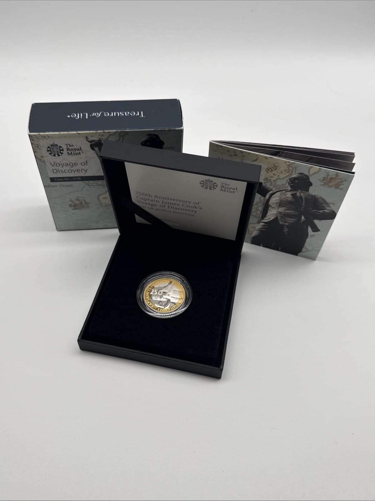 Exclusive Coins 2020 Royal Mint Captain James Cook Silver Proof £2 Two Pounds Coin Boxed & COA