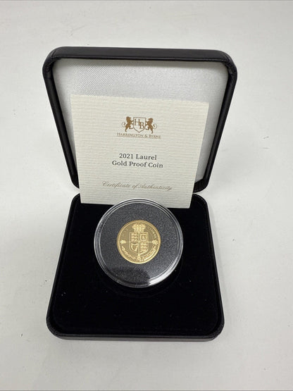 Exclusive Coins 2021 Gold Laurel Gold Proof Coin 22k 8g