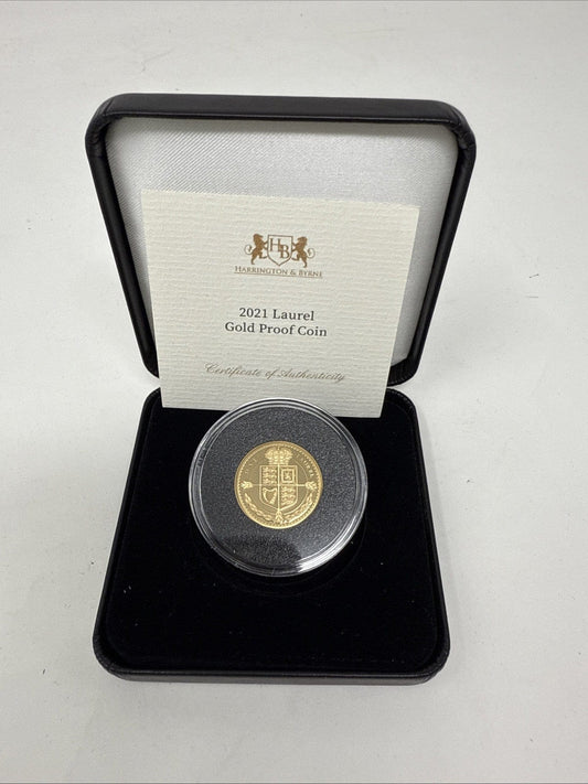 Exclusive Coins 2021 Gold Laurel Gold Proof Coin 22k 8g