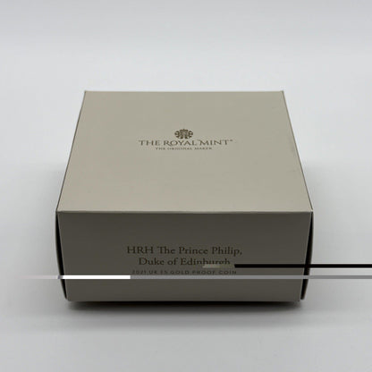 Exclusive Coins 2021 Prince Philip Uk Gold Proof £5 Coin 22k Royal Mint